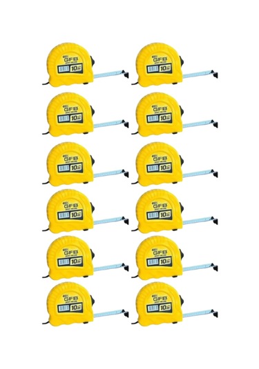 Gfb 5103 Şerit Metre 10 Metre X 25 Mm 12 Adet