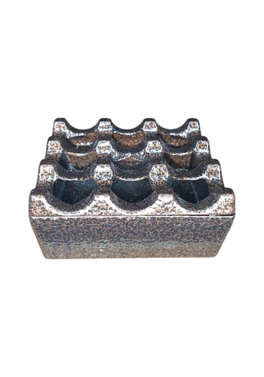 Zethome Kare Küllük Cafe Bronz Krom Kafe Kül Tablası