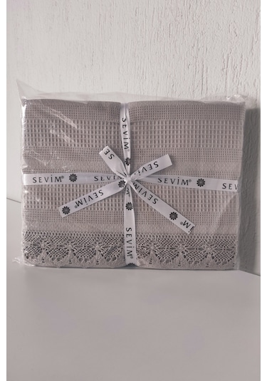 Kopanaki Dantelli Çift Kişilik Pike-210x230 Cm Tas Taş