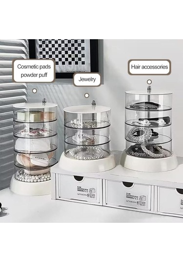 Saç Aksesuarları Düzenleyici Şeffaf 3 Katlı Akrilik Düzenleyici Kız Saç Tokası İçin Katmana Göre Sınıflandırarak Saklama Kutusu Saç Aksesuarları Bilezikler Yüzükler Bilezikler İçin Şeffaf