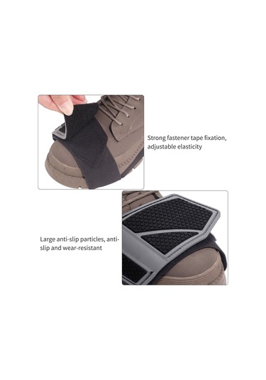 Springsun Motosiklet Vites Koruması Pvc Anti-çizik Ayarlanabilir Lastikli Vites Kalkanı 34-47 Numara Ayakabı Koruyucu