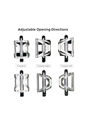 Reedark Alüminyum Bisiklet Su Şişesi Tutucu, İyileştirilmiş Açılış, Dağ Ve Yol Bisikletleri İçin, 2 Adet Paket, Plastik Ve Alüminyum Kombinasyonu