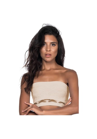 Emay 4050 Double Örgü Straplez Korse Ten 001