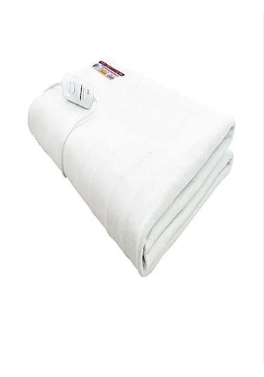 Omak 50.yıla Özel Ce Kalite Belgeli Tek Kişilik Keçe Elektrikli Battaniye 90x145 Beyaz