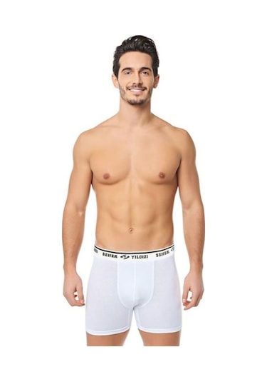 Seher 0060 Erkek Boxer Likralı Şort 10'Lu Paket