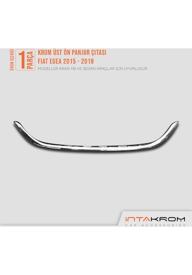 intakrom Fiat Egea Krom Ön Alt Panjur Çıtası Hb - Sd 2015 - 2020 Hb - Sd