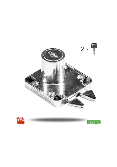 Herme Sürgülü Dolap Kilidi Kıskaçlı Kancalı Kilit