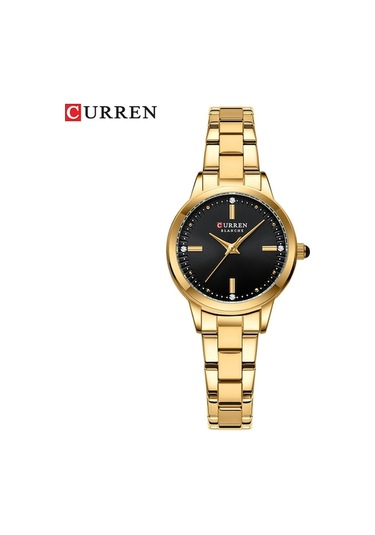 Yingfu Çelik Kordonlu Kadın Saat Curren 9094 - Kuvars Mekanizma Altın Altın