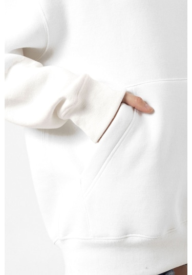 John Wick Continental Excommunicado Beyaz Kadın 3ip Kapşonlu Sweatshirt Beyaz