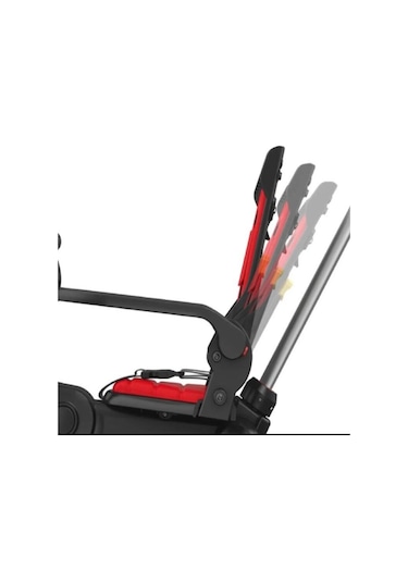 Maxi Taxi Trike Plus F3 Ebeveyn Kontrollü Katlanır Bisiklet Krmzı