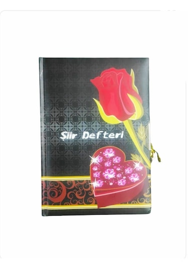 Livan Kilitli Şiir Defteri 14x20 Sert Kapak