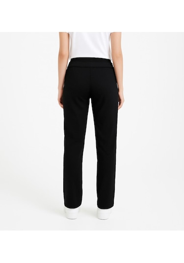 Axxel Kadın Siyah Büyük Beden 3 İplik Şardonlu Eşofman Altı-p2021 Siyah