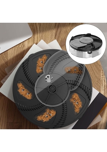 Createtech Suntek Dönen Elektrikli Sinek Kapanı Şarj Edilebilir Siyah Kontrol