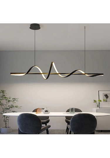Burgaz / Sarkıt Avize / 120 Cm / Antrasit Gövde / 3 Renk Işık Antrasit