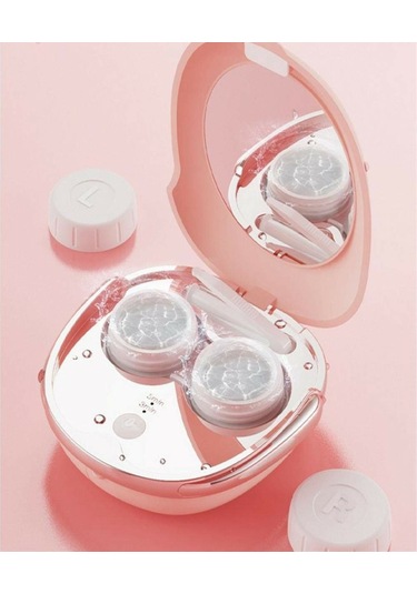 Springsun Ultrasonik Gözlük & Takı Temizleyici - Ev Tipi Pratik Hızlı Temizleme Cihazı, Beyaz