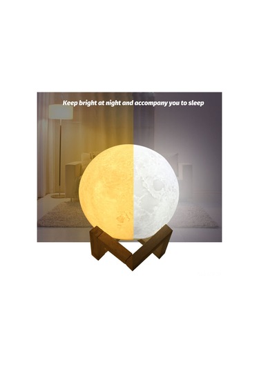 Geeroyoo 12cm Pvc+abs 3d Yıldız Işık Lamba, Sarı/beyaz/ıslak Beyaz Işık, 2-3 Saat Şarj, 8 Saat Kullanim Süresi, Dokunmatik Kontrol Çok Renkli