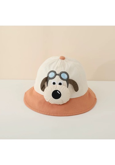 Yystore Bebek Şapkası Sevimli Balıkçı Şapkası Gff-93087 İlkbahar Ve Sonbahar Tarzı Turuncu