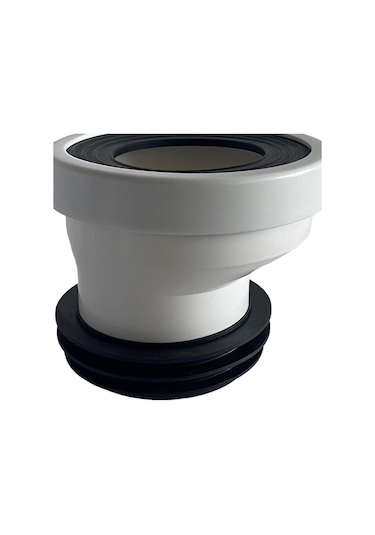 Magideal Suntek Ofset Tuvalet Flanşı Konektörü 2.5 CM Beyaz