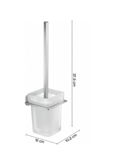 Atena Tuvalet Fırçalık - Krom Krom
