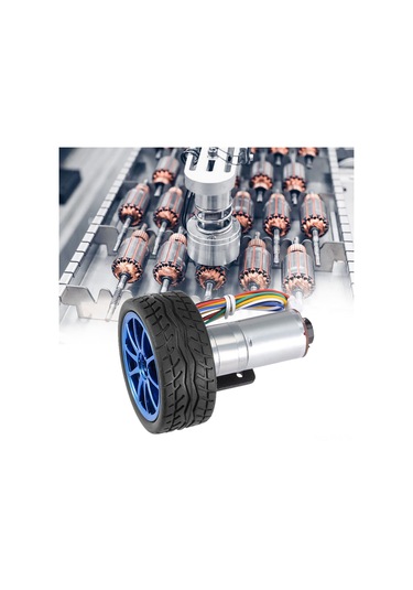 Dianziye Jga25-371 12v 100rpm Azaltma Motoru Seti - Akıllı Araçlar, Robotlar İçin Dayanıklı Metal Dişliler Ve Tamamen Kapalı Yapı