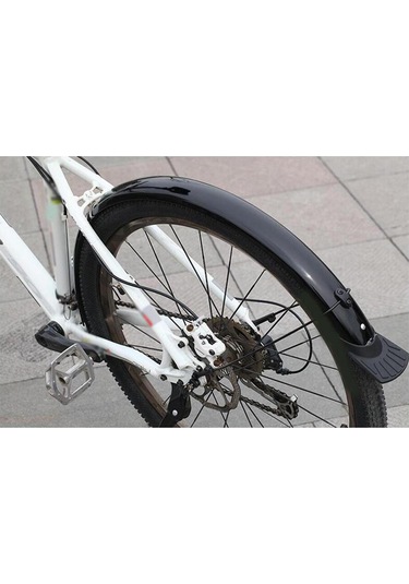 Suntek Bisiklet Ön Arka Çamurluklar 26 Inç Siyah-destek Siyah