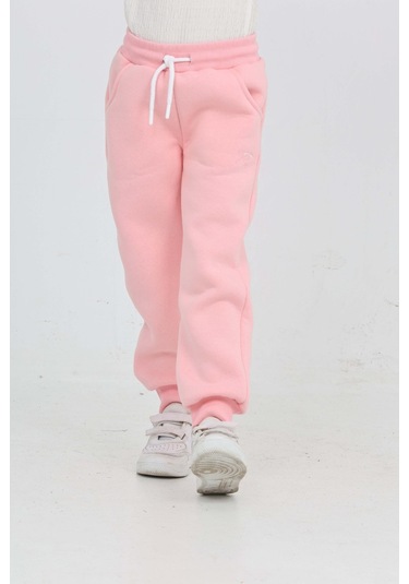 Toontoy Kız Çocuk Fiyonk Nakışlı Eşofman Alt Pembe