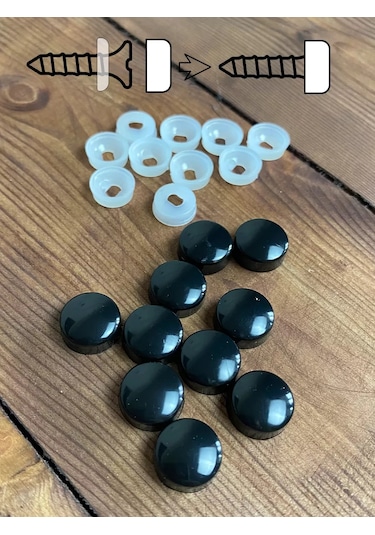 Metallomaster 40 Adet Siyah Vidalı Kapak. 139328018 Siyah