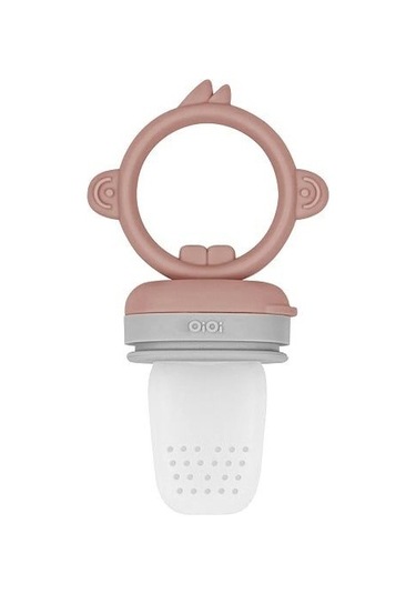 Oioi Silikon Püre Meyve Sebze Emziği Woody Brown / Powder Grey