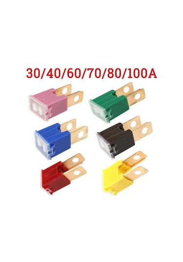 100a 80a 70a 60a 50a 40a 30a Pal Erkek Yavaş Darbe Araba Otomatik Sigorta Honda Mazda İçin 100