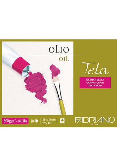 Fabriano Tela Tuval Görünümlü Yağlı Boya Defteri 300 G 30x40 CM