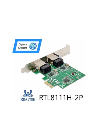 Open Smart 2 Port Realtek RTL8111H 1GbE Ethernet Kart - OPS7244RT