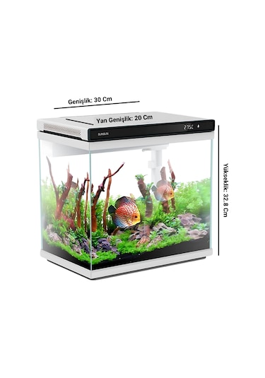 Sunsun Xhe-300 Cam Akvaryum 13 L