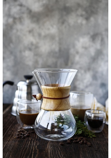 Black Goat Ahşap Tutacaklı Chemex 600 ML