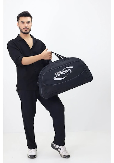Kabin Boy Hostes Tipi Spor Valiz Seyahat Tatil El Ve Omuz Askılı Günlük Kullanım Ve Kıyafet Çantası Siyah