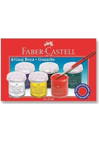 FABER GUAJ BOYA 6 RENK SISE (5170160400) Çok Renkli