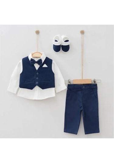 Babydoll 2'li Takım Pugi Gofreli -10829 Lacivert