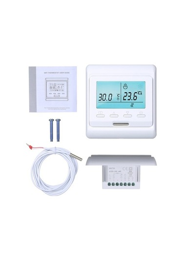 Flybuy Türkçe Akıllı Termostat: Wi-fi Programlanabilir, Dahili Sensör, Lcd Ekranlı, Uzaktan Kumanda, Dijital Sıcaklık Kontrol Cihazı