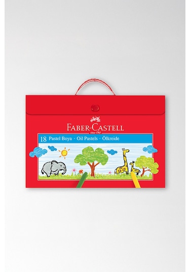 Faber-Castell Çantalı Pastel Boya, 18 Renk, Yumuşak ve Canlı Renkler, Etkili Uygulama, Taşınabilir Plastik Çanta