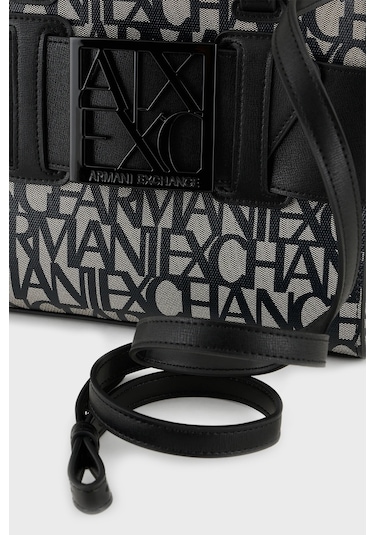 Armani Exchange Bayan Çanta 942690 3f742 00850 Siyah-gri Gri - Siyah