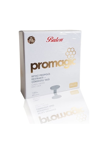 Balen Promagic Beyaz Propolis ve Çörekotu Yağı 60 Kapsül 2 Adet