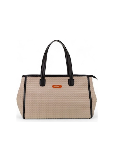 Bilik Deri Scuba Bej Kadın Omuz Çantası Blkf Selly Bej