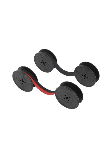 Leasetake Paket Daktilo Şeridi Çift Makaralı Daktilo Şeridi Mürekkebi Çift Makaralı Mürekkep Çoğu Daktilo İçin Yedek Parça Kırmızı, Siyah