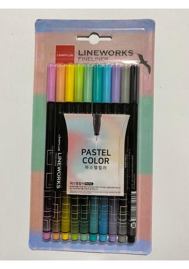 Fineliner Pastel Renk 10' Lu Kalem Seti