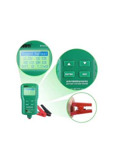 Duoyı Dy219 Dijital 12v Akü Test Cihazı