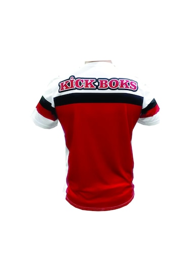 Kick Boks Tişörtü & Kick Boks Point Tişörtü & Maç Tişörtü Beyaz - Kırmızı