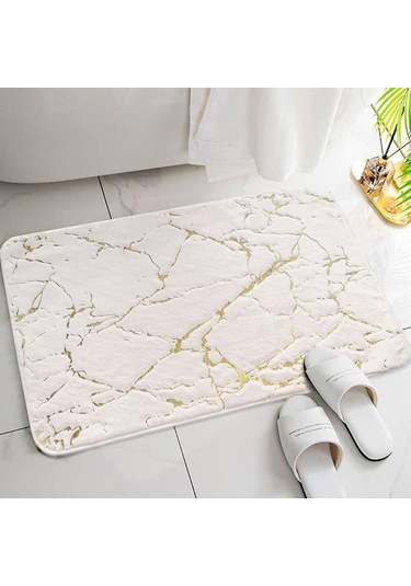 Koyu Kahverengi Kısa Peluş Emici Halı Banyo Kaymaz Hızlı Kuru Ayak Mat Oturma Odası Yatak Odası Peluş Zemin Mat 50x80cm Koyu Kahverengi