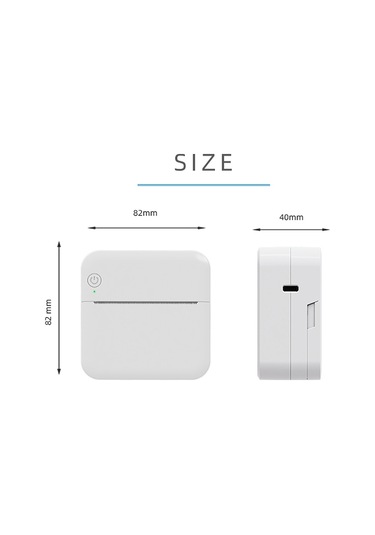 Padalink P7 Mini Termal Yazıcı 57mm, Bluetooth İle Bağlanabilir, Siyah-beyaz Baskı, Not/resim/yazı Yazdırır, 1000mah Pil, Pembe