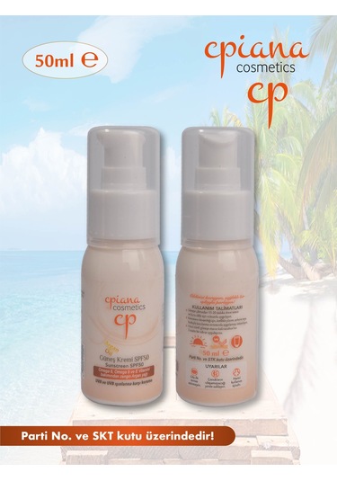 Cpiana Güneş Koruyucu Krem Spf 50 Argan Yağı 50ml