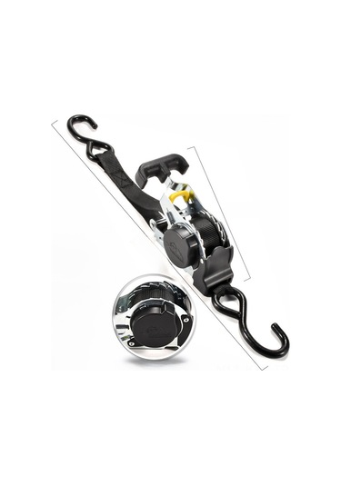 Kosona Otomatik Sıkma Özelliği İle T Saplı Beyaz Çinko Paketleme Kayışı - Motosiklet, Bagaj Ve Yük Sabitleme İçin Dayanıklı Bağlama Aleti