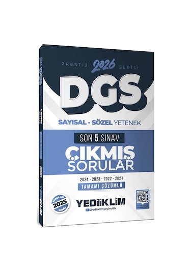 Yediiklim 2026 Dgs Prestij Serisi Sayısal Sözel Yetenek Tamamı Çözümlü Son 5 Sınav Çıkmış Sorular